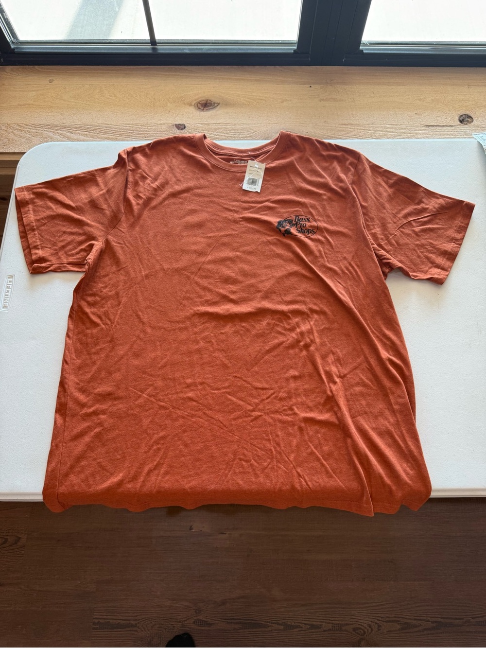 Bass Pro Shops Men's Short-Sleeve Tee in Rust Orange